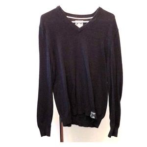 Express V-neck sweater - dark blue